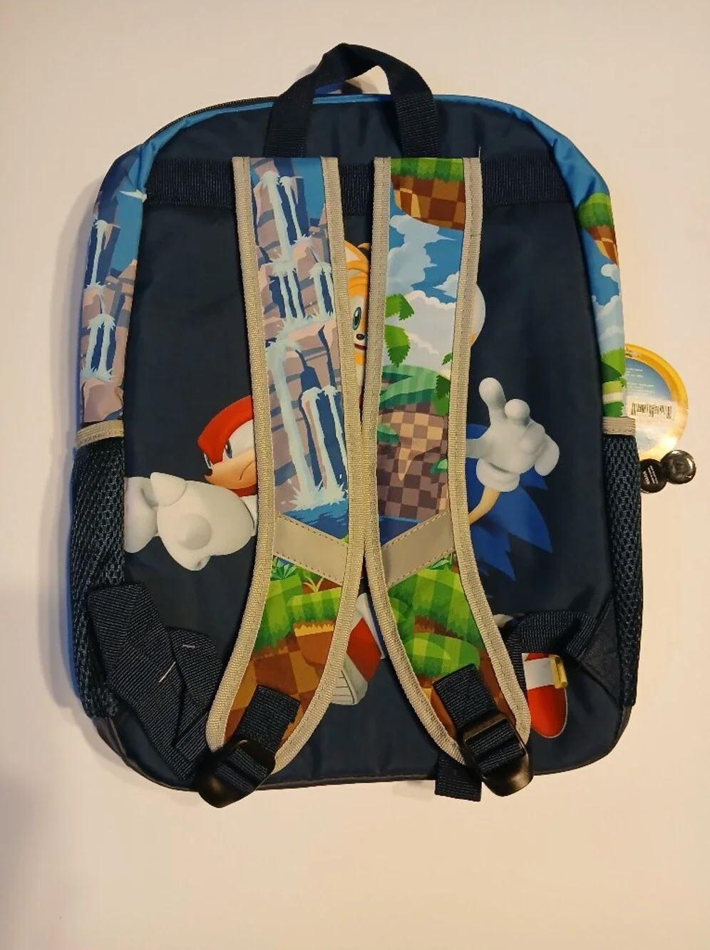 Sonic The Hedgehog Kids Backpack NWT 3D Molded School Book Bag Sega Tails Knuckl